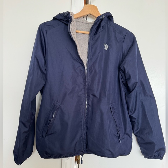 U.S. Polo Assn. Windbreaker - Navy and Grey (reversible), Small - Picture 1 of 4
